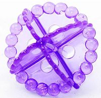 LIVDAT 6 Pcs Reusable Solid PVC Laundry Ball Washing Ball Dryer Ball Fabric Soften Helper Cleaner
