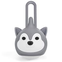 MIABOO Mini Wireless Speaker Portable Bluetooth Speaker with Powerful Sound, Easy Carry Cute Husky Pet Dog Design, Shockproof Dust-Proof (Gray)