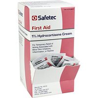 Safetec Hydrocortisone 1% Cream.9 g. pouch 144 ct. box (12 boxes/case)