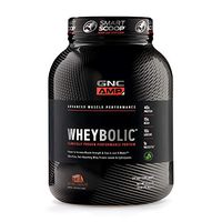 GNC AMP Wheybolic Whey Protein Powder - Natural Chocolate, 25 Servings, Contains 40 Protein, 15g BCAA, and 10g Leucine Per Serving