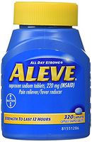 Aleve Caplets Pain Reliever Fever Reducer, 320 Caplets (Pack of 3) NL&GY