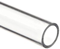 Polycarbonate Tubing, 1/2" ID x 5/8" OD x 1/16" Wall, Clear Color 24" L