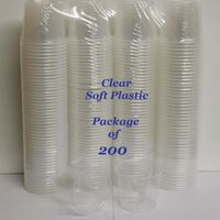 Plastic Power Bomber Shot Cups or Blaster Bomb Glasses (Package of 200, Clear - Soft Plastic)