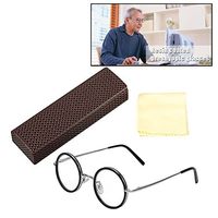 Retro Round Presbyopic Glasses, Reading Glasses Magnifying Book Reader for Men and Women, Clear Vision, Fatigue Relieve Strength (3.0)