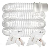 CPAP Hose with CPAP Tube Holder by Care Touch - White Ergonomic CPAP and BIPAP Hose 6ft (72"), Lightweight and Universal Fit with 2 Removable Wall Hook Clamps