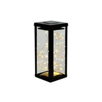 Solarbuy24 Metal Solar Lantern Lights Solar String Lights Solar Lights 30 Warm White LED Fairy String Lights Outdoor Decorative Table Lamp for Garden Indoor