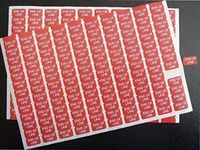 Minilabel End Of Line On Red 17 8X10mm Price Promotional Display Stand Point Of Sale Stickers Self-Adhesive Labels