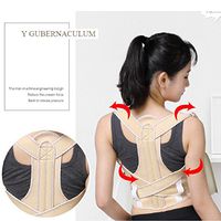 DMMSS Adjustable Adult and Children Orthodontic Strap Anti-Hump Strap Posture Correction Belt, L