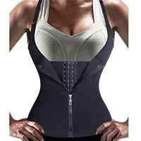 EUBUY Women Underbust Corset Waist Trainer Adjustable Straps Body Shaper Waist Cincher Tank Top Lingerie Shapewear for Weight Loss XXXL