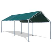 Quictent 10X20'ft Upgraded Heavy Duty Carport Car Canopy Party Tent with 3 Reinforced Steel Cables-Green