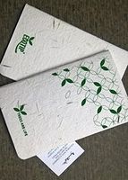 Magical Ants Hand Made Pocket Notepads with seeds in cover(Set of 2) (White&Green2)Attractive cover page,Soft cover,50 pages,Affordable price,Easy to Carry,Exclusive collection,Limited Edition