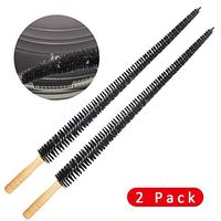 Dryer Cleaner Brush - 2 Pack 30-Inch Long Flexible Dryer Vent Cleaner & Refrigerator Condenser Coil Brush Auger Clothes Lint Remover Kit