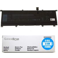 GreenTech 75Whr 8N0T7 Replacement Battery for Dell XPS 15 9575, XPS 9575 - GreenTech 11.4V 75Whr 6 Cell Battery 0TMFYT TMFYT