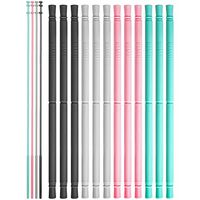 OTAGO Reusable Straws 12 straight set, Silicone Drinking Straws with cleaning brushes for 20/30 Oz for Yeti RTIC SIC -10 Inch Long-BPA Free …