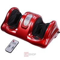 LASHOP Foot Leg Massager Red Kneading and Rolling Calf Ankle w/Remote