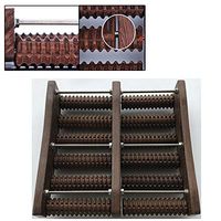 Dual Foot Massager Roller/Heel Massager - Wood, Pressure Relief Plantar Fasciitis, Plantar Massage Tool (Diamond Shape)