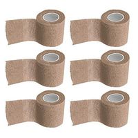 ESUPPORT 2 Inches X 5 Yards Skin Self Adherent Cohesive Wrap Bandages Adhesive Wounds Strong Elastic First Aid Tape for Sport Wrist Ankle 6 Count