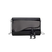 Messenger Bag,pollyhb Stylish Women Solid Color Leather Chain Handbag Letter D Decorative Envelope Package