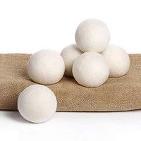 dozenla Washing Machine Saves Drying Time Natural Reusable Laundry Wool Dryer Balls Laundry Bags