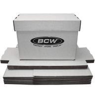 BCW Short Comic White Storage Box | Holds 150-175 Comics| 200 lb. Test Strength | (10-Pack)