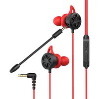 Gaming Earphone, Rusido Stereo E-Sports Earbuds Bass in-Ear Headphones with Dual Mic 3.5 MM Supports for Nintendo Switch, PS4, PC Laptop and Smart Phone