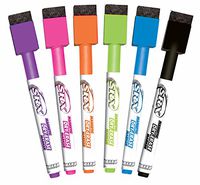 Board Dudes SRX Magnetic Dry Erase Markers 6-Pack Assorted Colors (DDM77)