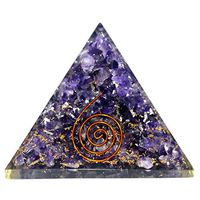 Excel Amethyst Pyramid Vastu Healing Chips Orgone Stone