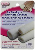 Pedifix Tubular-Foam Toe Bandages -#P337-Small - Pack of 3
