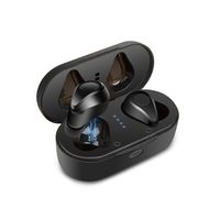 True Wireless Earbuds, 6H Continuous 40H Cyclic Playtime 5.0 Bluetooth Earbuds, Binaural Stereo Deep Bass Wireless Earbuds with 2 Mic and Charging Case for iPhone and Android