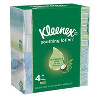Kleenex Lotion Facial Tissue, Upright Boxes, Each 4 Count of 65 Tissues