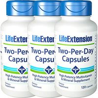 Life Extension Two-Per-Day Capsules 120 Capsules - 3-Pak
