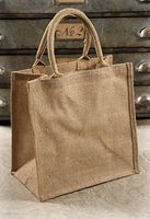 Richland Burlap Gift Tote Bags 12" x 12" Set of 6