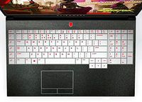 BingoBuy 2-Pack Matte Black Palmrest Decal Vinyl Sticker Protector Skin for Dell Alienware 51m 17.3'' Released in 2019