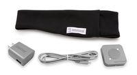 AcousticSheep SleepPhones Effortless | Bluetooth Headphones for Sleep, Travel & More Flat Speakers | No-Fuss Rechargeable Battery | Pitch Black - Breeze Fabric (Size L)