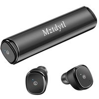 Wireless Earbuds, MZTDYTL Bluetooth Headphones 5.0 True Wireless Stereo Headset Built-in Mic Invisible in-Ear Sweatproof Earphones with Super Mini Charging Case