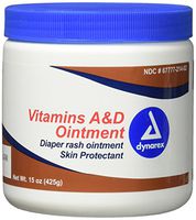 Dynarex Vitamins A & D Ointment, 15 oz Jar