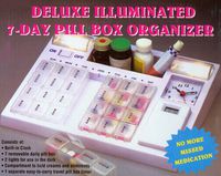 Weekly Pill Center Great for Travel Reminds You When It Is Time to Medicate