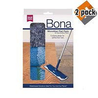 Bona Multi-Surface Floor Microfiber Cleaning Pads, 2 Pack
