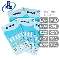 MiCare [5pk] - 10-Panel Urine Drug Test Card (BAR/BUP/BZO/COC/mAMP/MTD/OPI/OXY/TCA/THC) #MI-WDOA-7104
