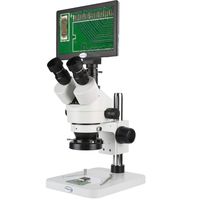 KOPPACE 2MP Full HD 1080P HDMI Industry Digital Microscope Camera Mobile Phone Repair 3.5X-90X Trinocular Video Microscope