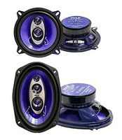 2) Pyle PL53BL 5.25" 200W 3-Way + 2) PL6984BL 6x9" 400 Watts 4-Way Car Speakers