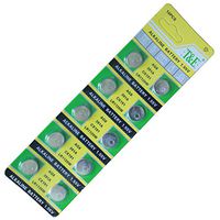 New T&E 50PCS Ag8 Lr1120 391 Sr112Sw Alkaline Battery