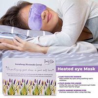 Limited Time only !!Aromatherapy Microwavable Eyemask, Moist Heated Eye Mask for Dry Eyes, Reusable Heat Eye Compress Pad with Washable Cover and Lavender Aroma