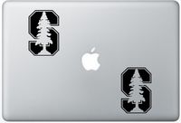 Stanford University FlashDecals1581 Set Of Two (2x) , Decal , Sticker , Laptop , Ipad , Car , Truck
