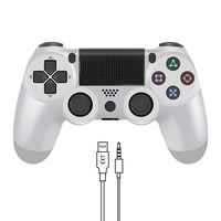 YCCTEAM Wireless Controller for PS4 - Video Game Precision Control Gamepad Joystick for Playstation 4/Pro/Slim (White)