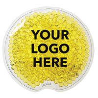#9467 Small Round Gel Beads Hot/Cold Pack - 50 Qty - $1.25 EA - Promotional Product/Custom/Your Logo/Low Minimums, Yellow