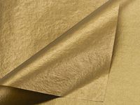 Pack Of 100, Solid Metallic Gold & Gold Tissue Paper 20" x 30" Sheets 2-Sided Made In Usa
