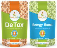 Organic Detox and Energy Boost Teatox - Weight Loss, Body Cleanse, Appetite Control, Tasty, TOP Quality, Unique Blend, All Natural from Magic Teafit