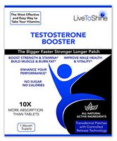 Testosterone Booster Patch for Men – Natural Increase Energy and Stamina – USA Made by Live To Shine