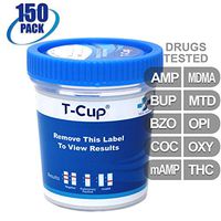 MiCare [150pk] - 10-Panel Multi Drug Test Cup (AMP/BUP/BZO/COC/mAMP/MDMA/MTD/OPI/OXY/THC) #MI-TDOA-8104